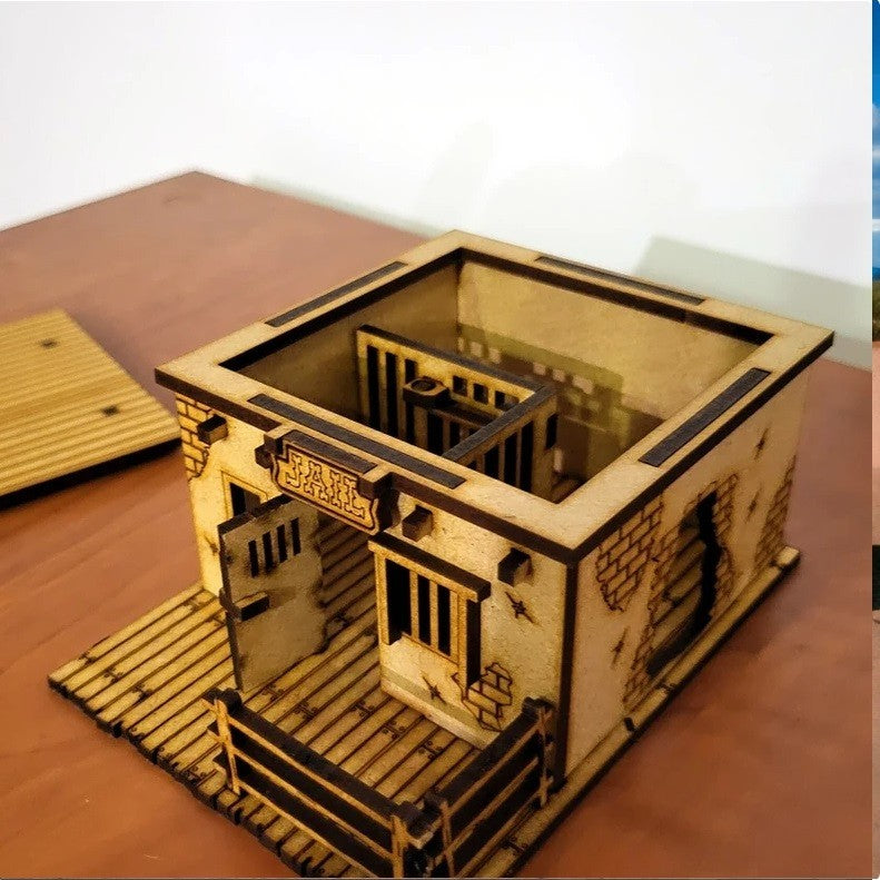 decor prison 28mm ouest sauvage mdf