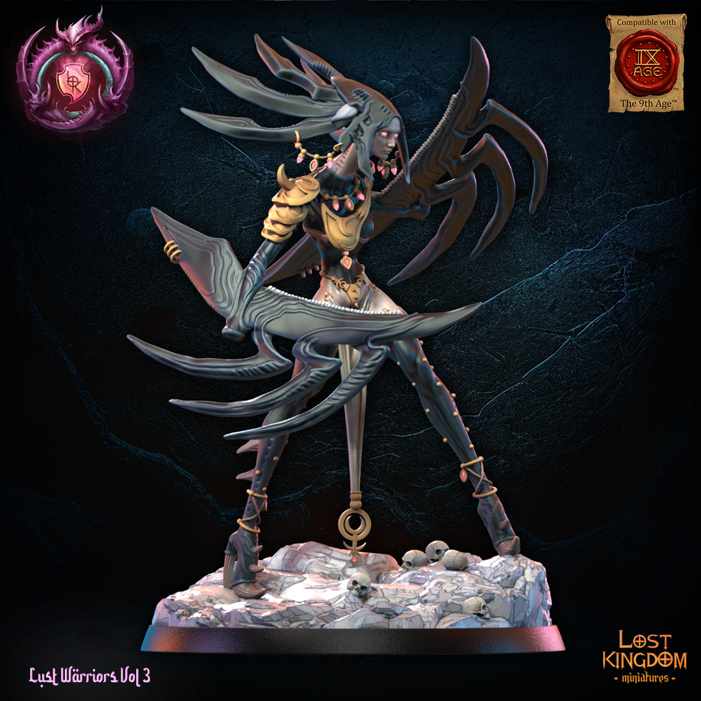 alize guerrier du chaos hauteur 9 cm