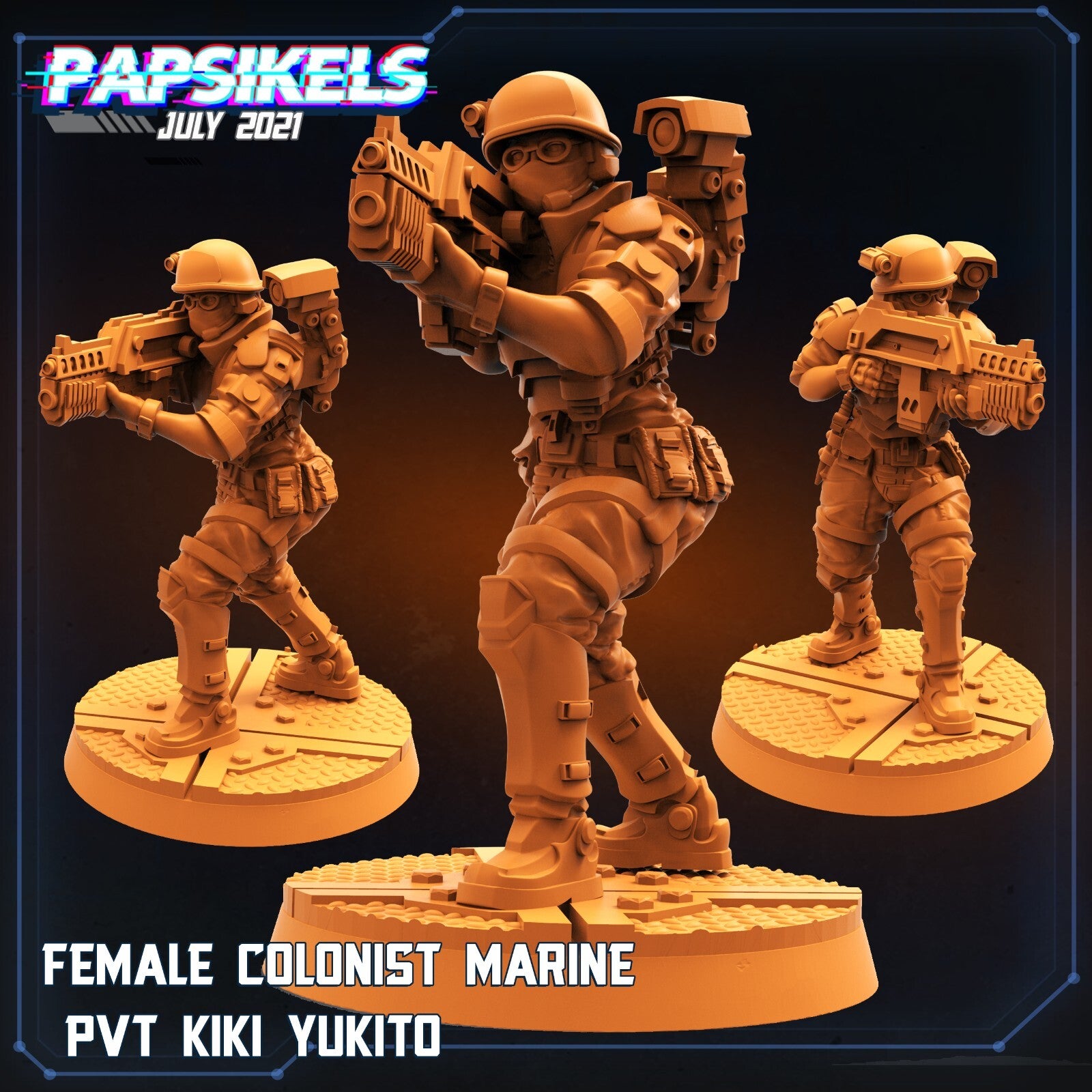 female colonist marine pvt kiki yukito