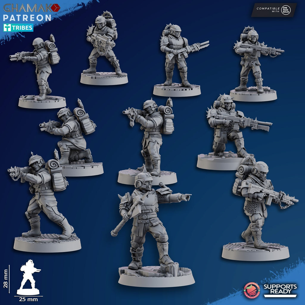 10 Fell Strike Squad (corrupted assault team) 