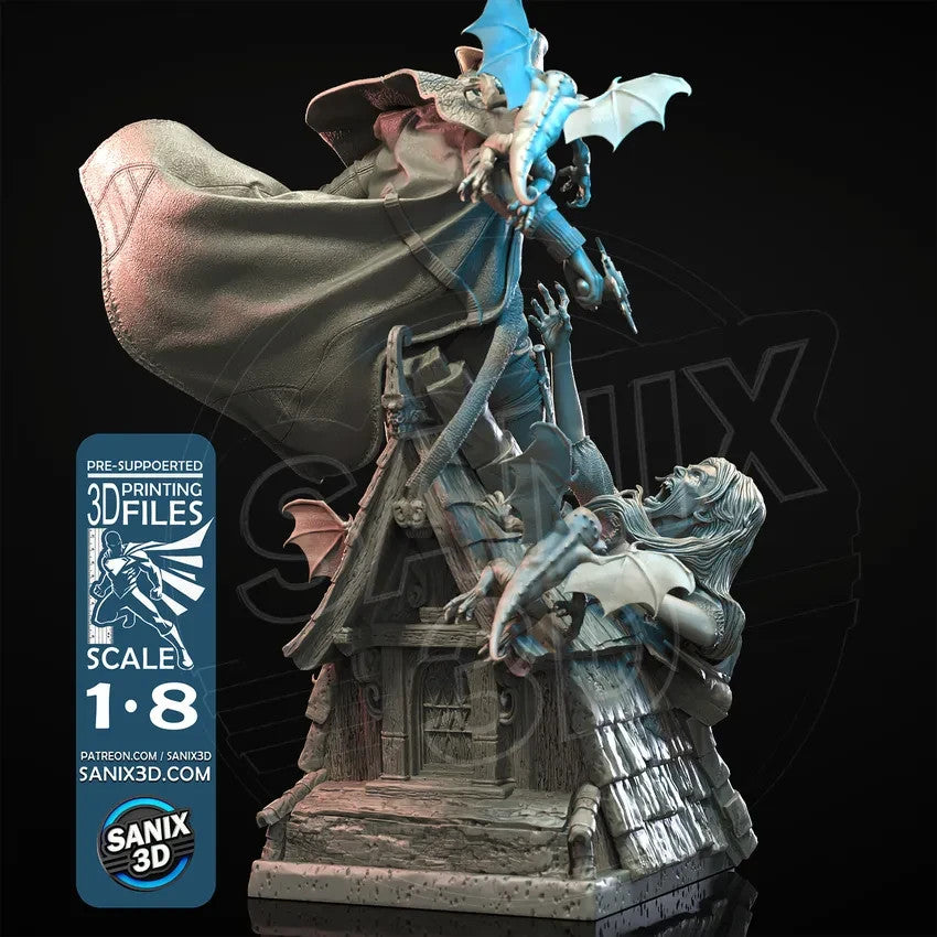 Van Helsing - 30 CM DE HAUT figurine fan art