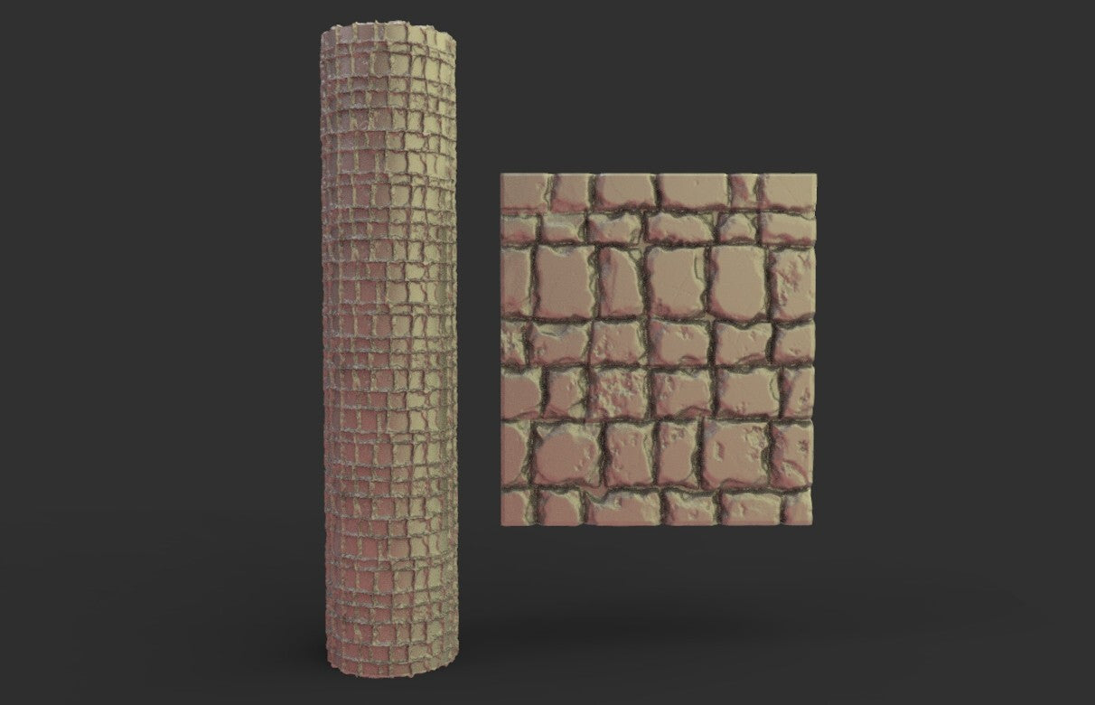 Rouleau de Modélisme 15cm briques carres