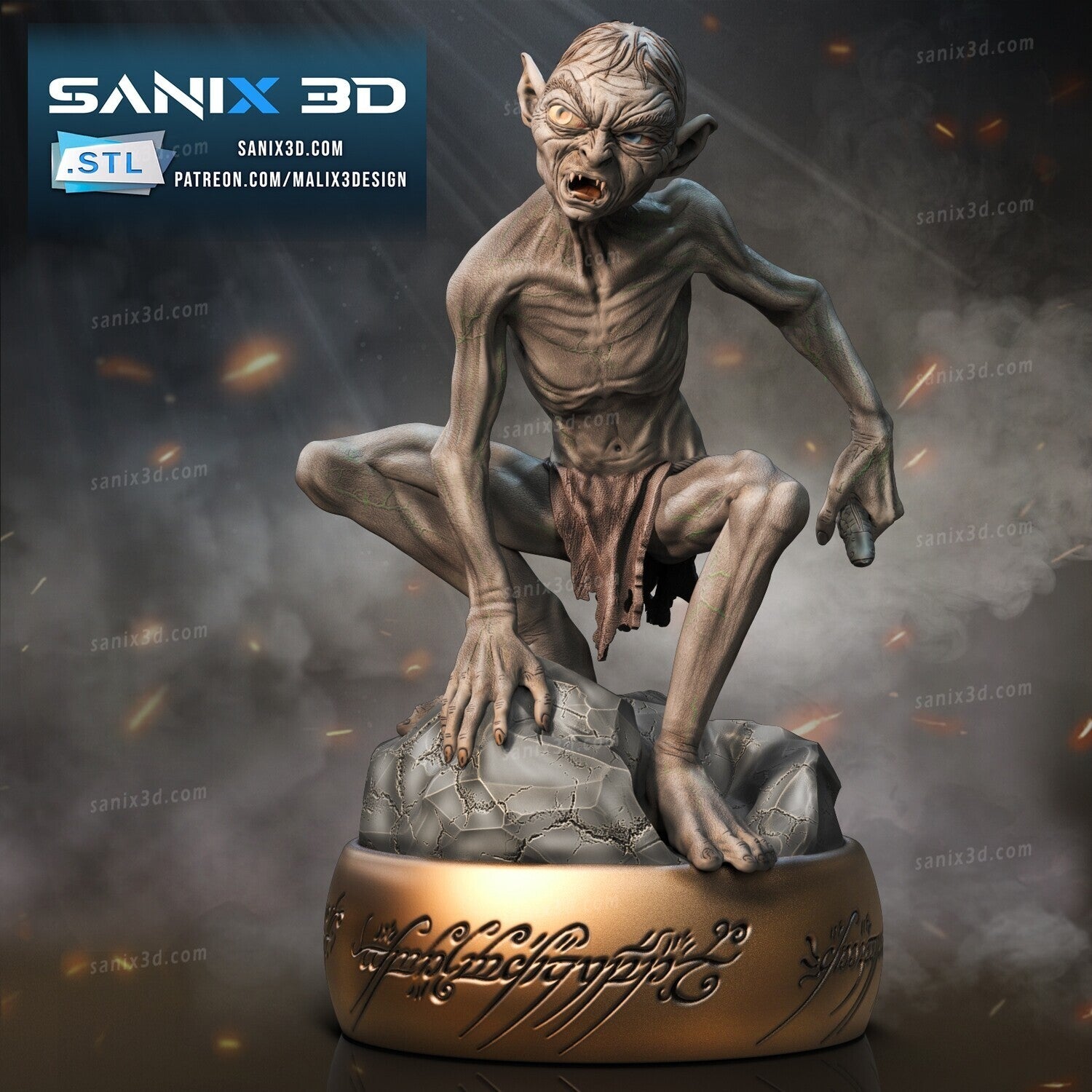 FIGURINE DE gollum 20 cm de haut