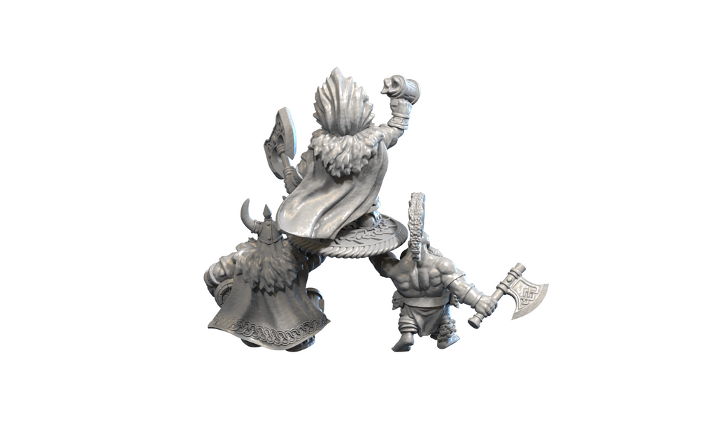 seigneur nain sur bouclier - DWARF EMPIRE