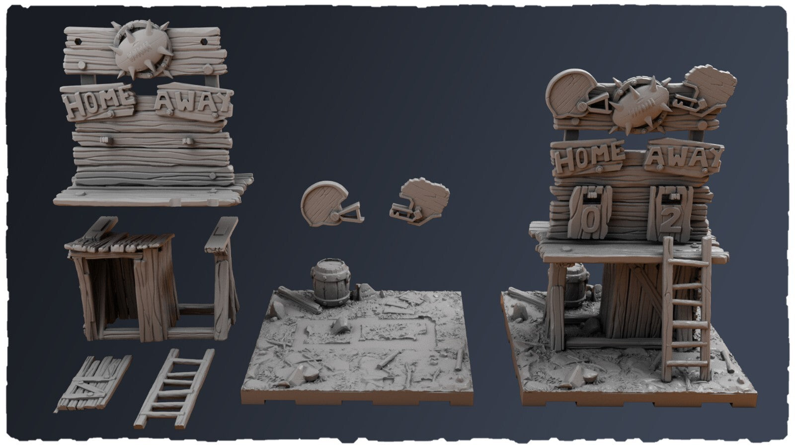 panneau de score terrain