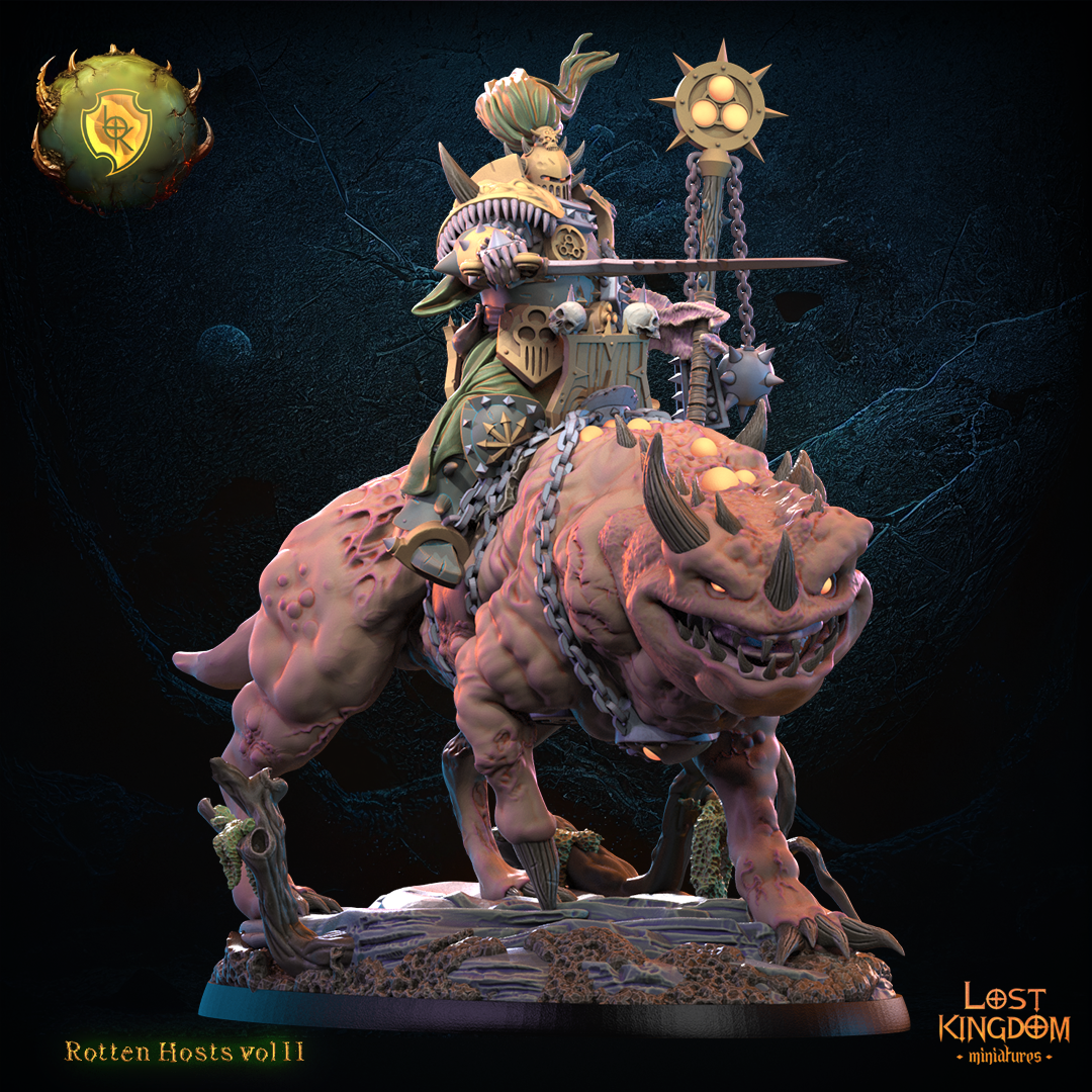 seigneur de la pestilence sur monture demoniaque