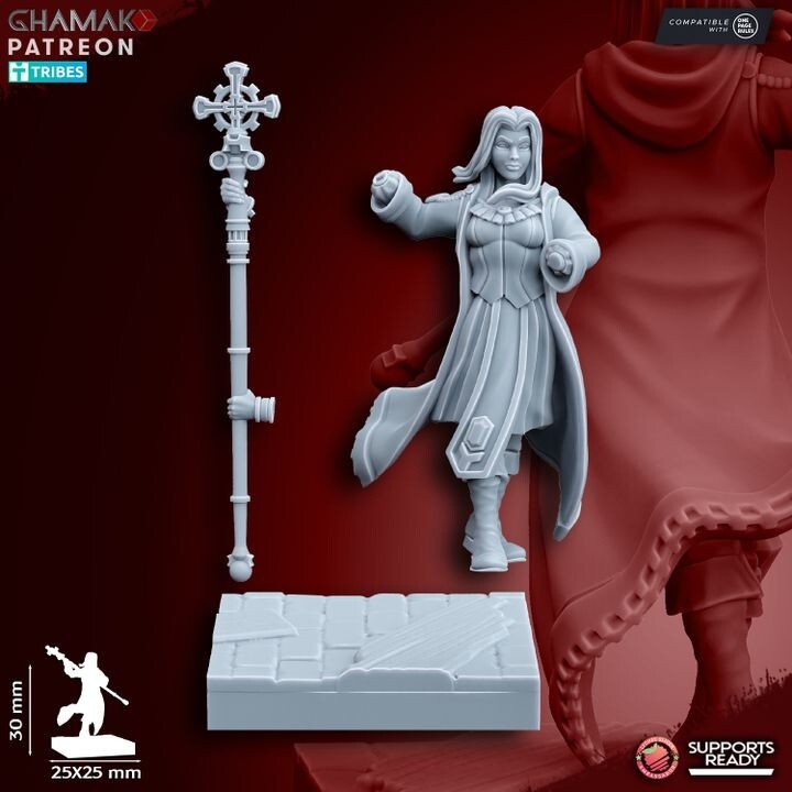 Sunev Wizard on foot avec les socles