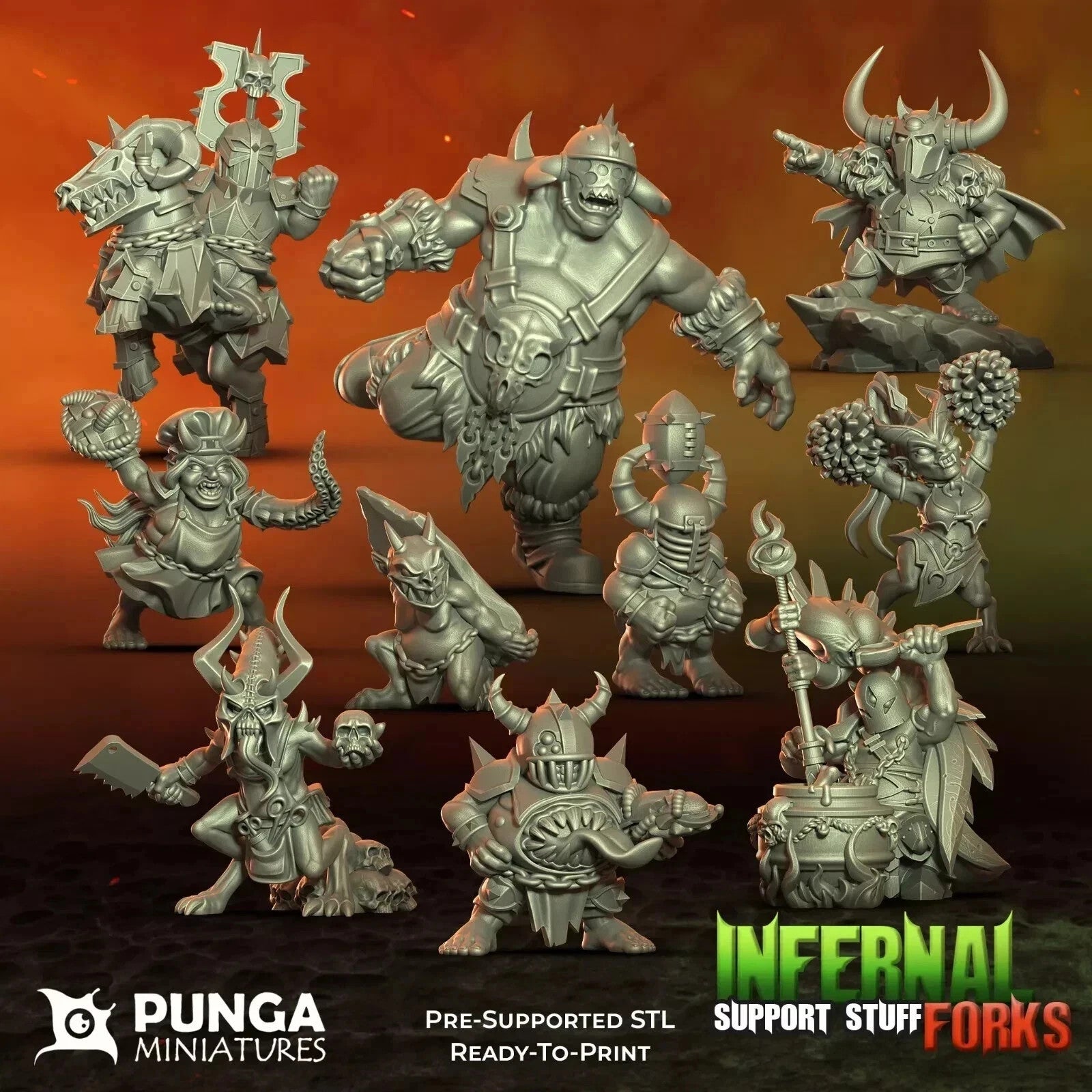 Infernal Folks staff halfling du chaos fantasy