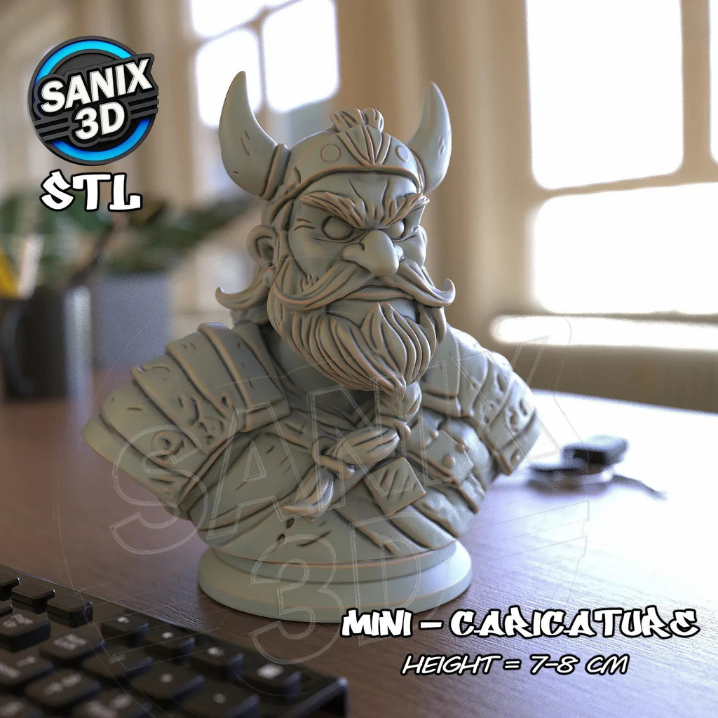mini bust caricatures