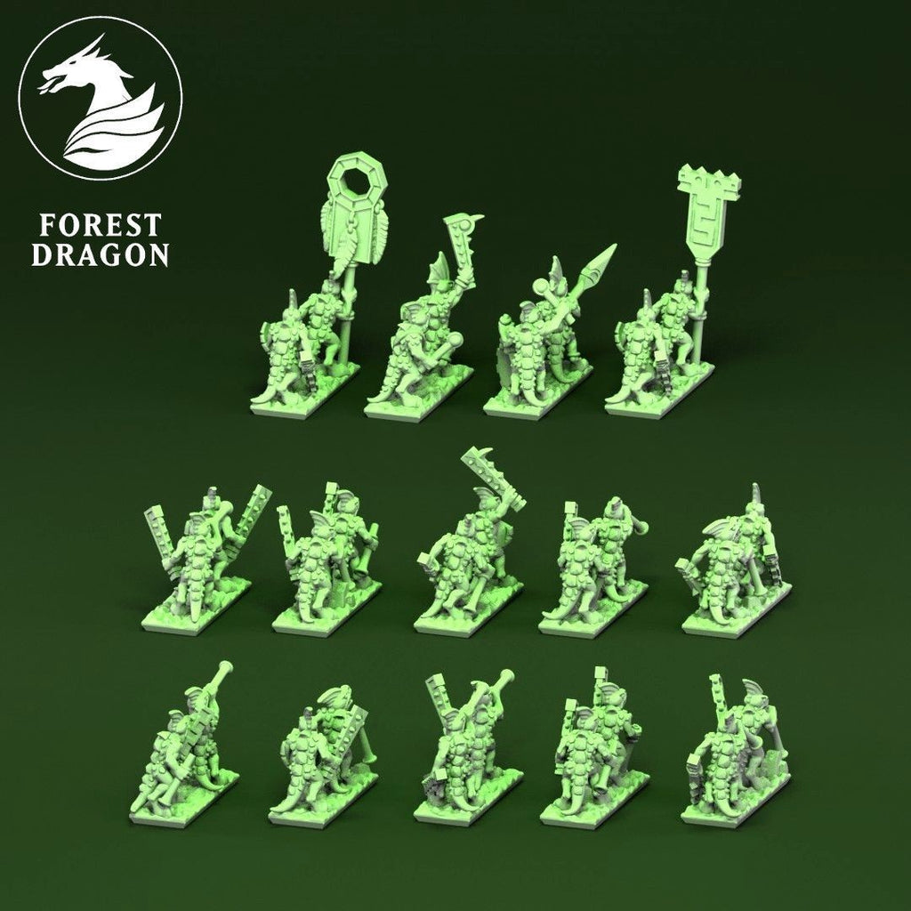 infanterie legere lizard reptilian 10mm