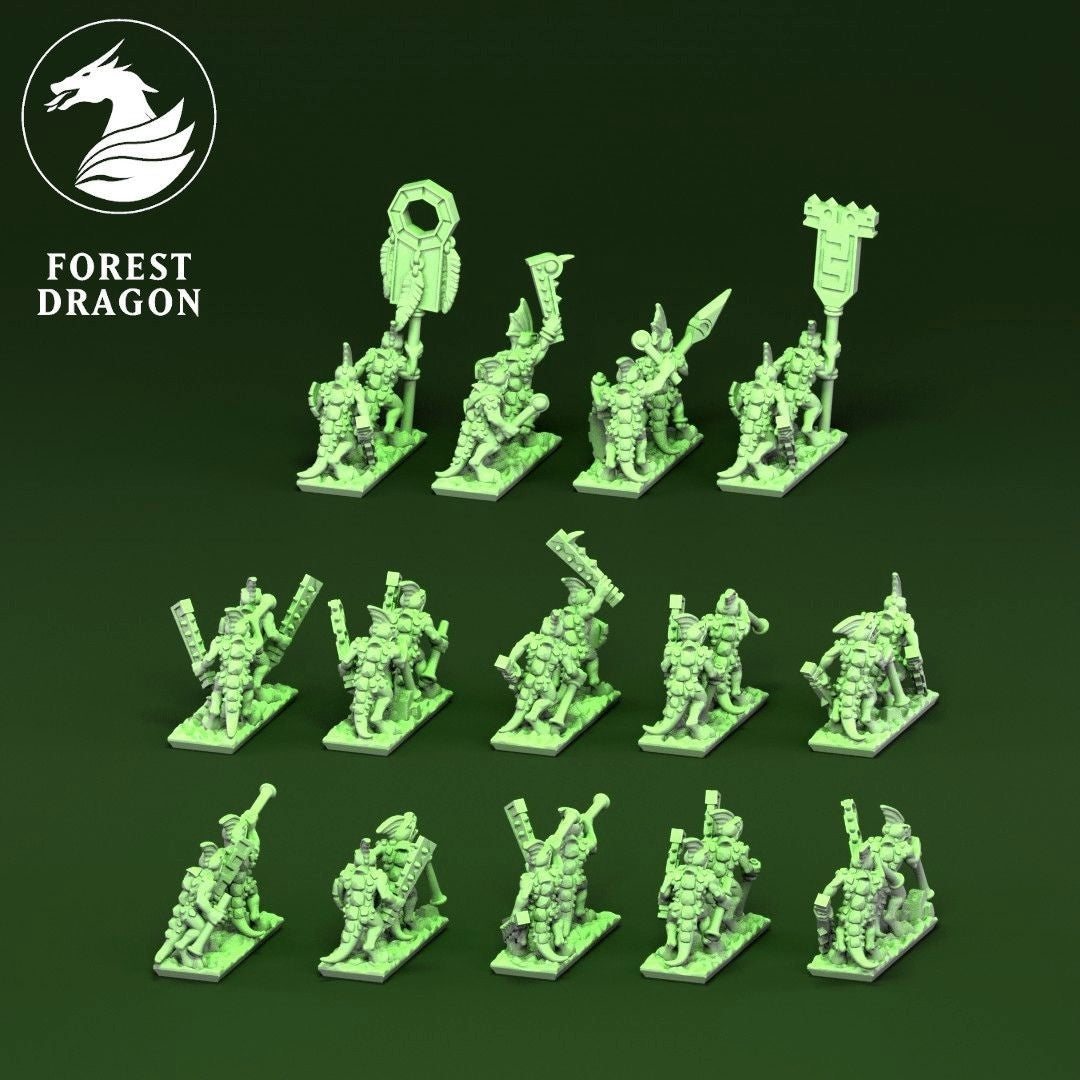 infanterie legere lizard reptilian 10mm