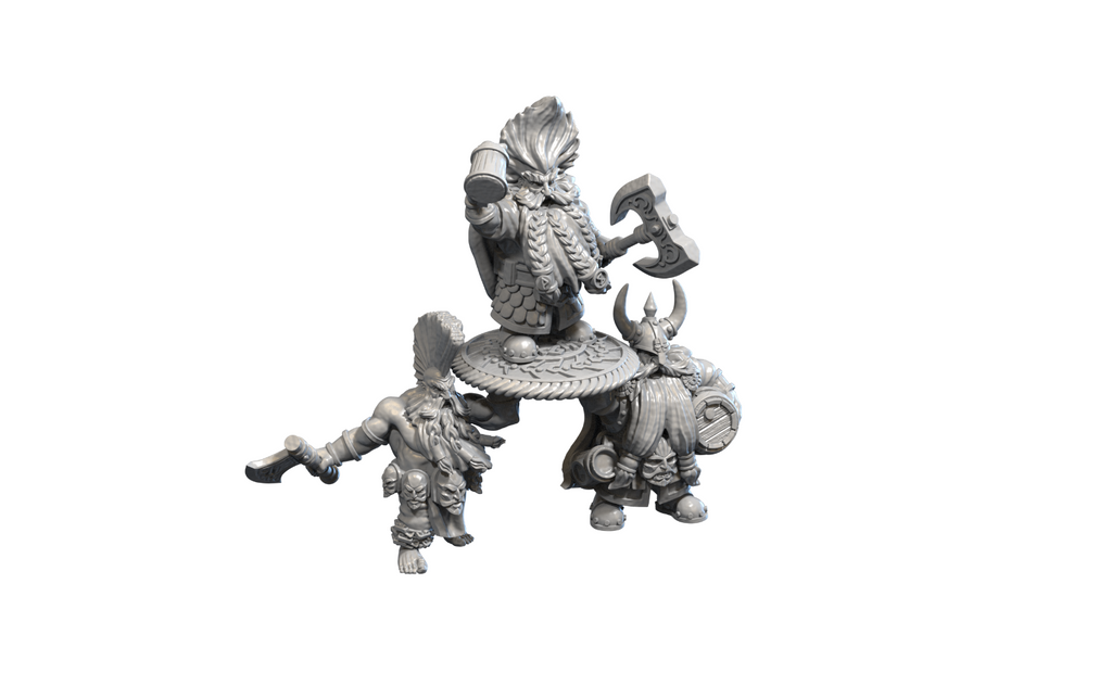 seigneur nain sur bouclier - DWARF EMPIRE