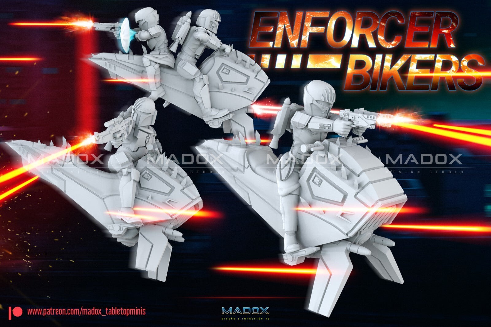 3 Enforcer bikes