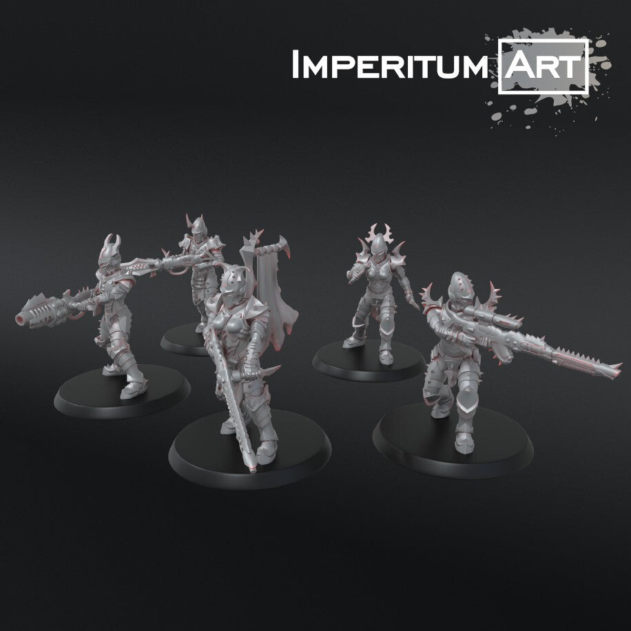 5 guerrier eldar noires