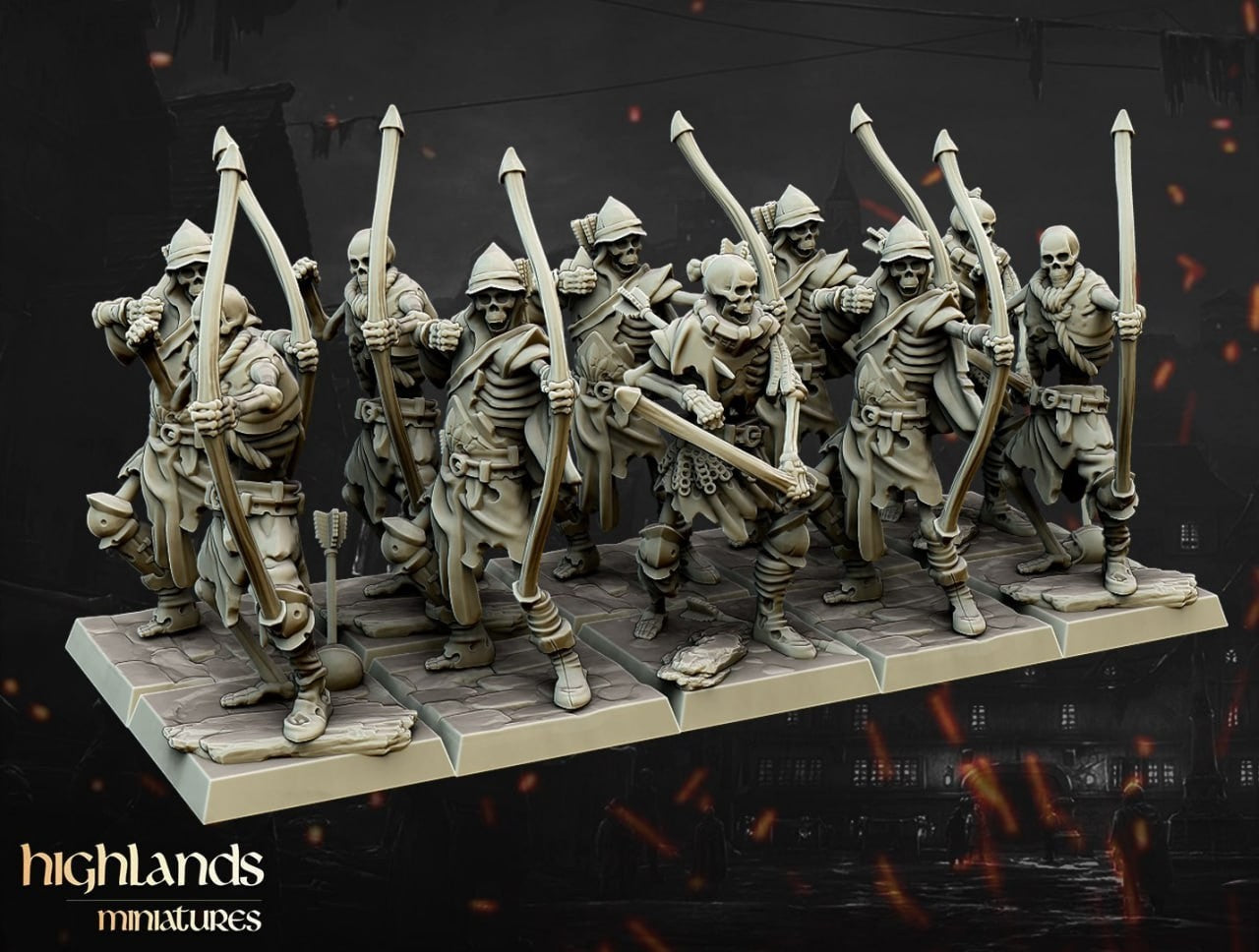 10 archers squelettes