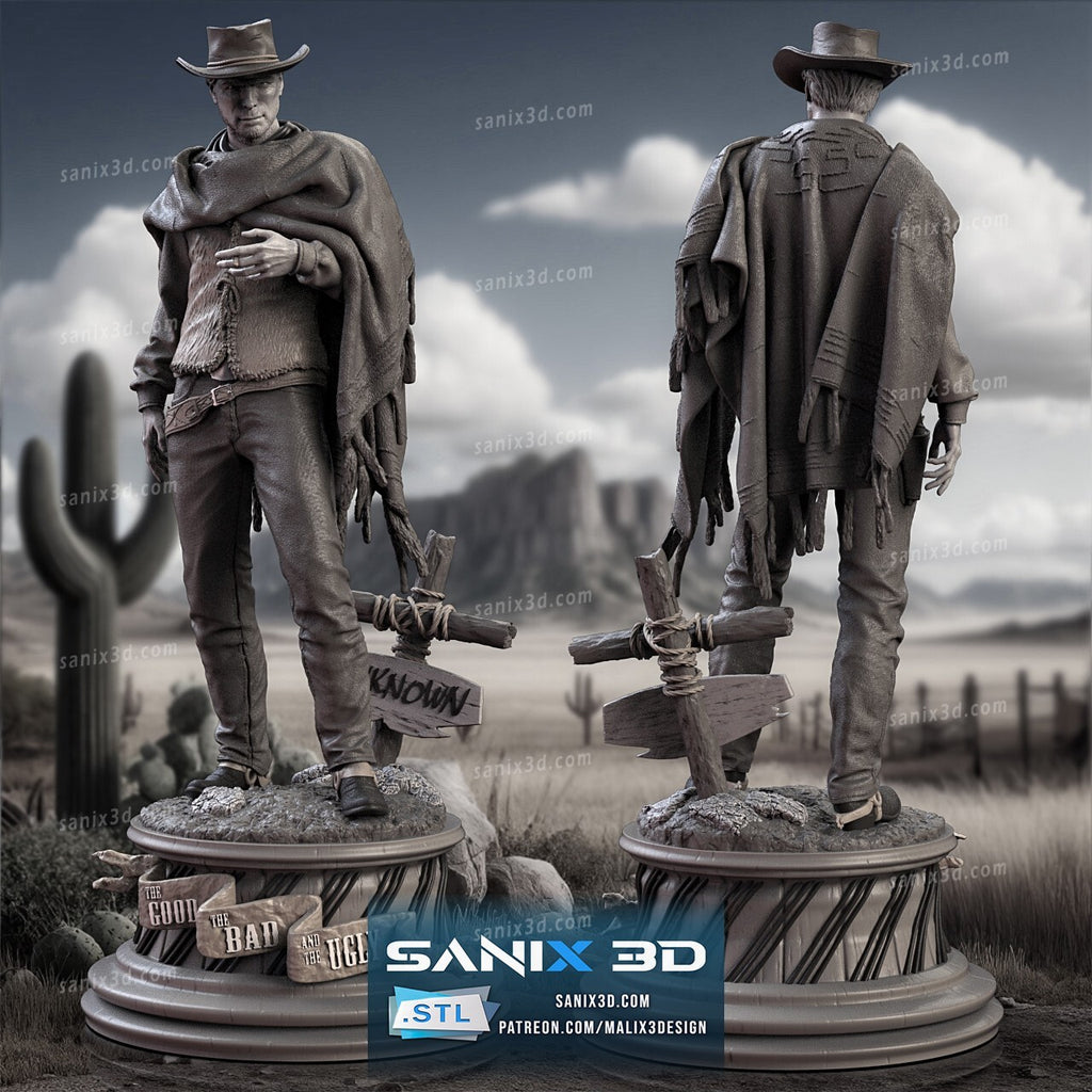 FIGURINE hauteur 32cm Clint Eastwood  figurine fan art