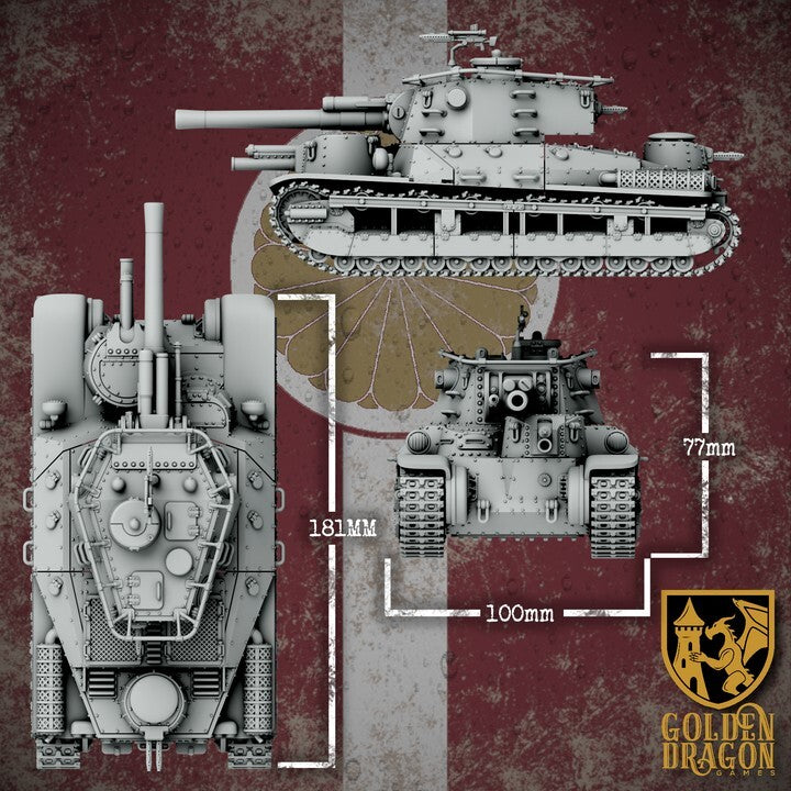 Empire of Japan - Type 90 O-Ni Heavy Tank garde imperial