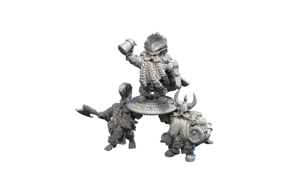 seigneur nain sur bouclier - DWARF EMPIRE