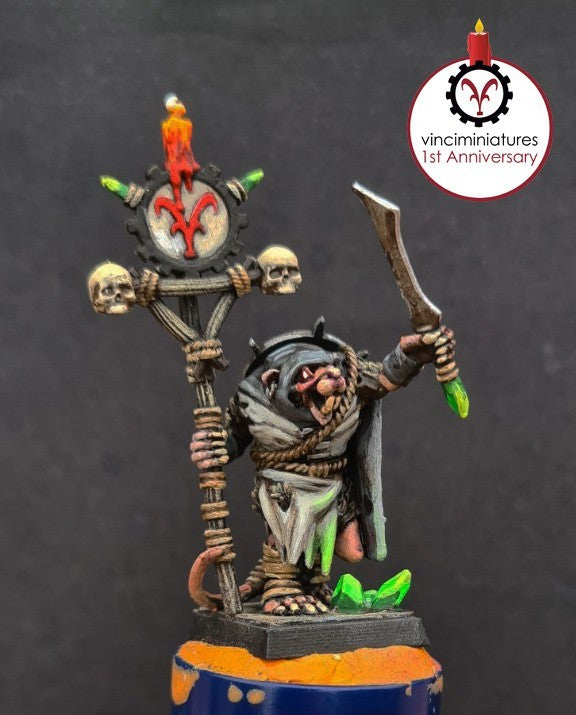 porte banniere homme rat