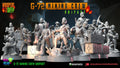 Mining Crew Unipart 16 figurines