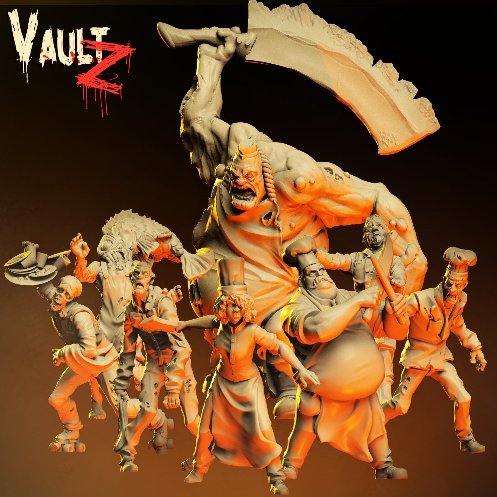 Kitchen Chaos pack 8 figurines  zombicide