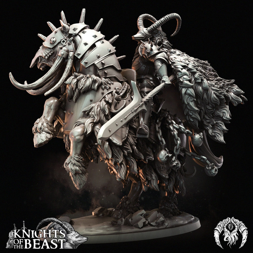 seigneur  guerrier du chaos  sur monture 