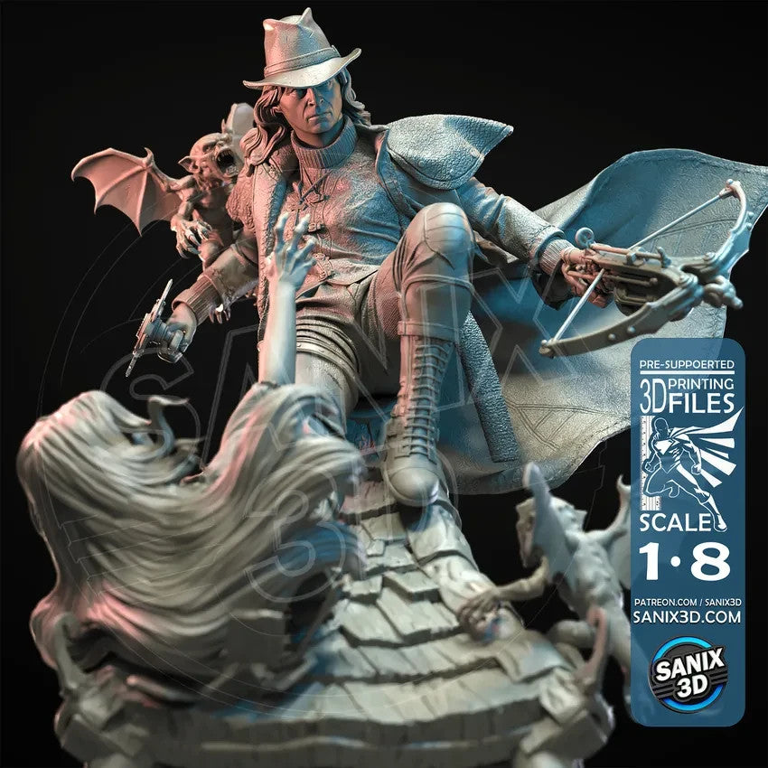 Van Helsing - 30 CM DE HAUT figurine fan art