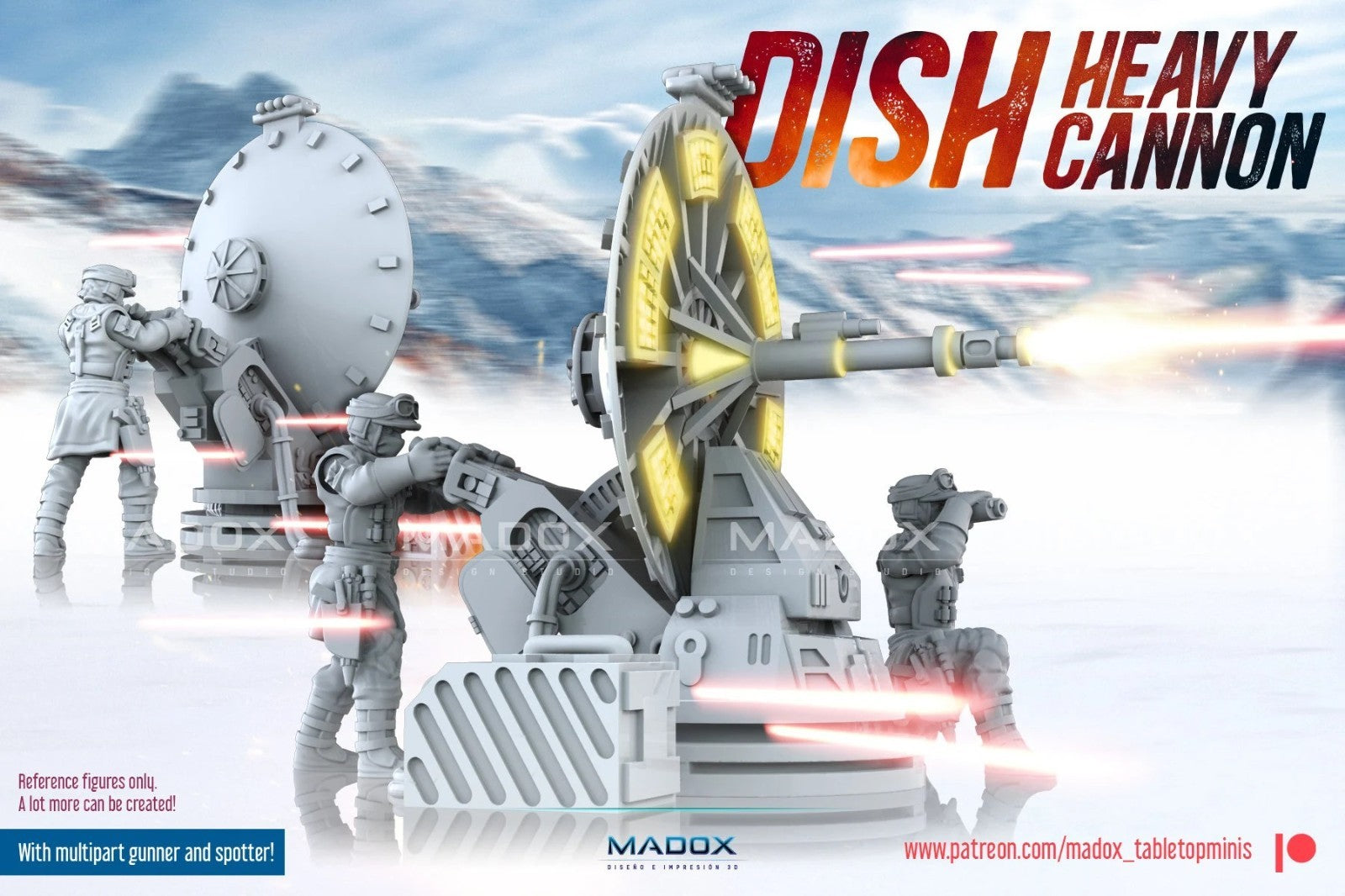 dish heavy cannon compatible star wars legion