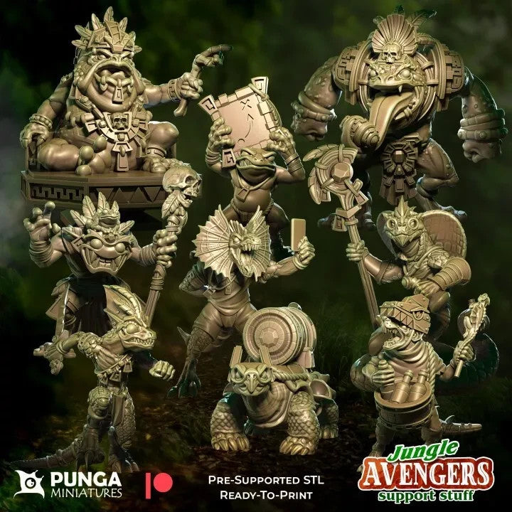 Jungle Avengers Support staf fantasy