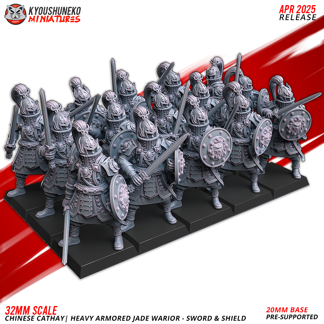 heavy armored guerrier de jade chinese cathay