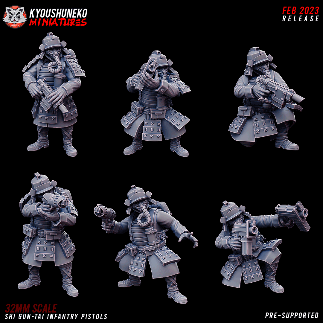infanterie garde imperial pistole laser shi gun tai 