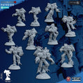 10 Warped Claws de station forge  avec les socles