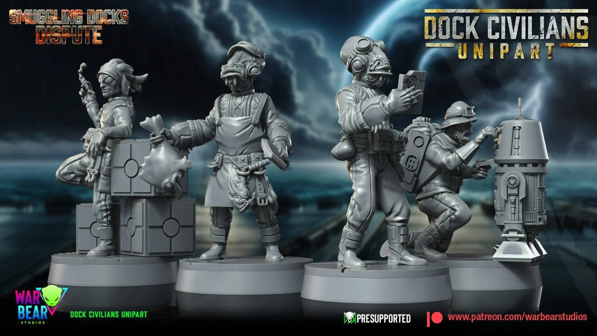 Dock Civilians  compatible star wars legion