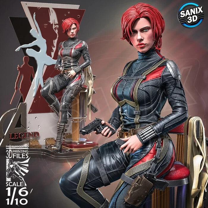 Natasha - Red Room  hautuer 22 cm  - 3D figurine fan art