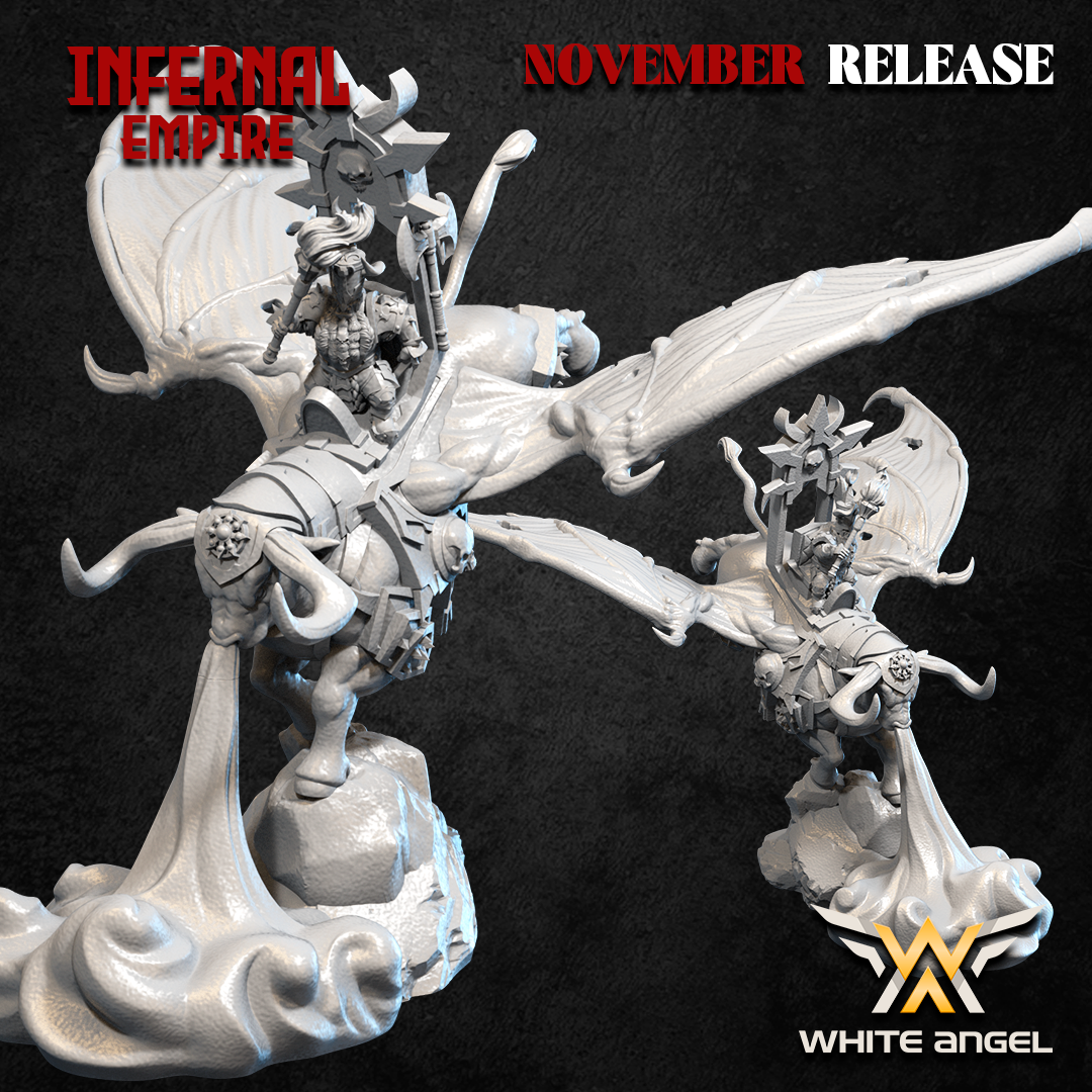 seigneur sur taureau infernal nain du chaos