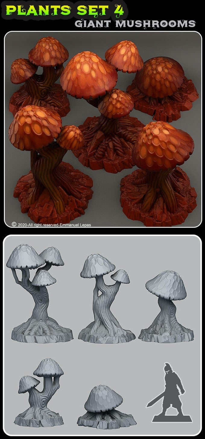 decor 5x plante alien