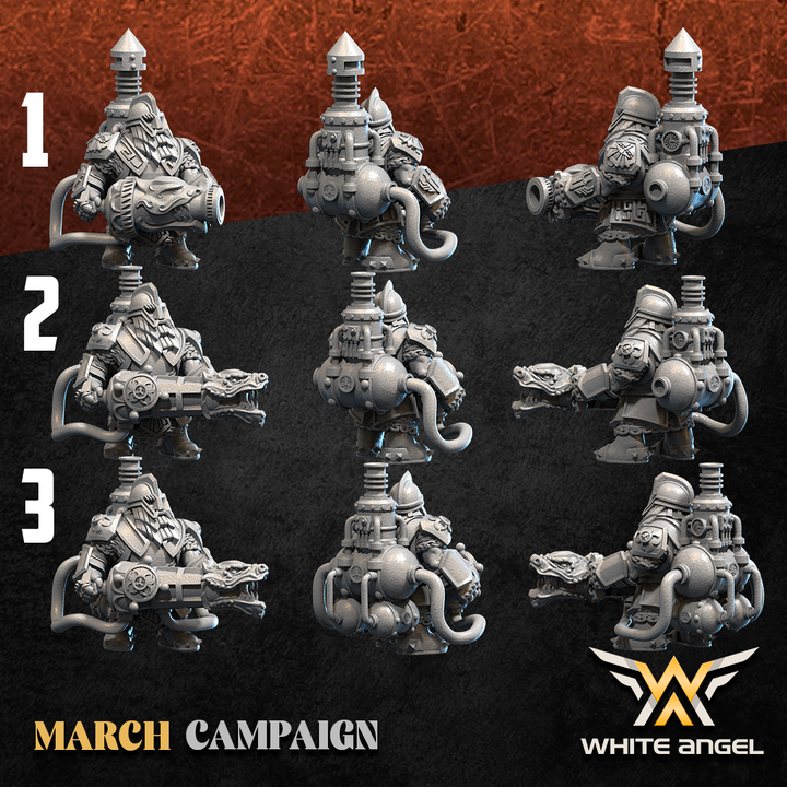 3 guerrier dragon nain - DWARF EMPIRE