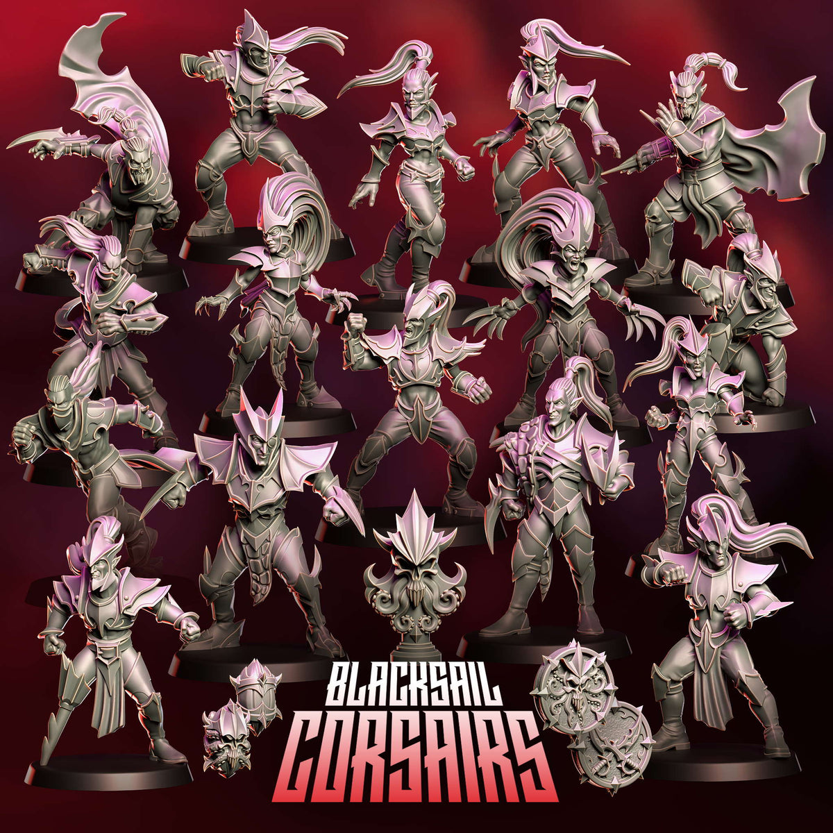 Blacksail Corsairs dark elfe team