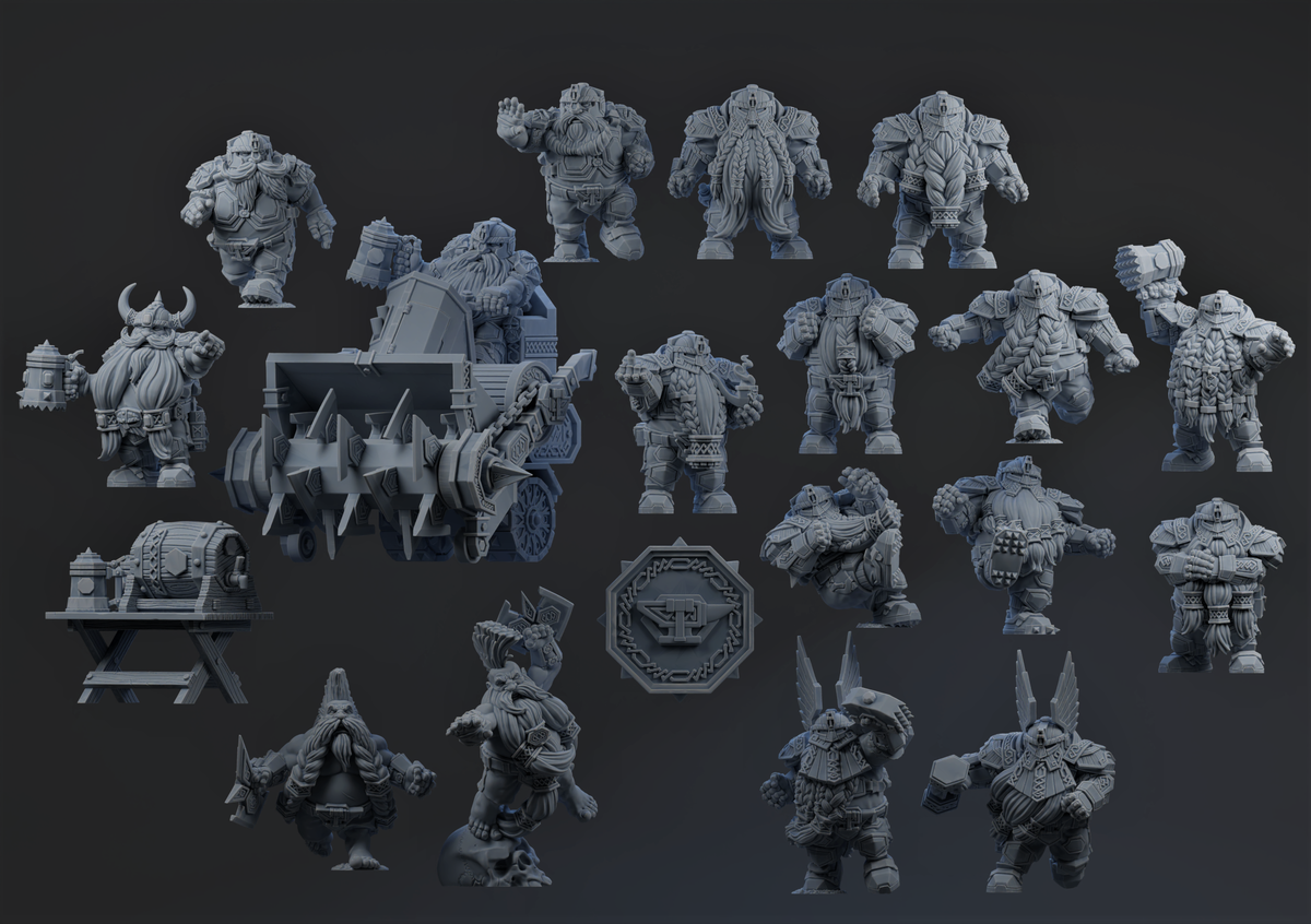 Fantasy Football Ancestral Anvils Dwarf Complete team