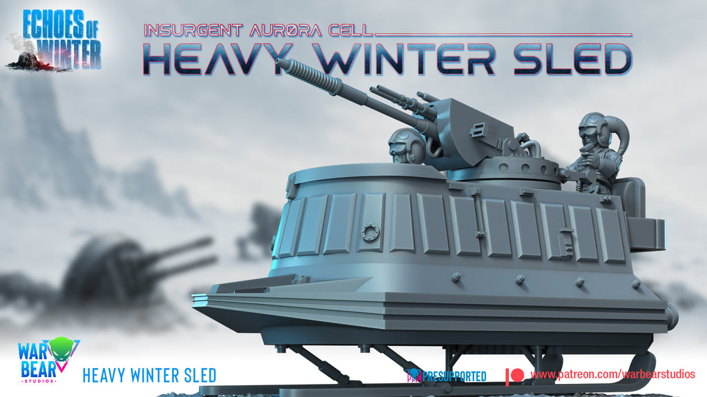 Schwerer Winter-Schlitten