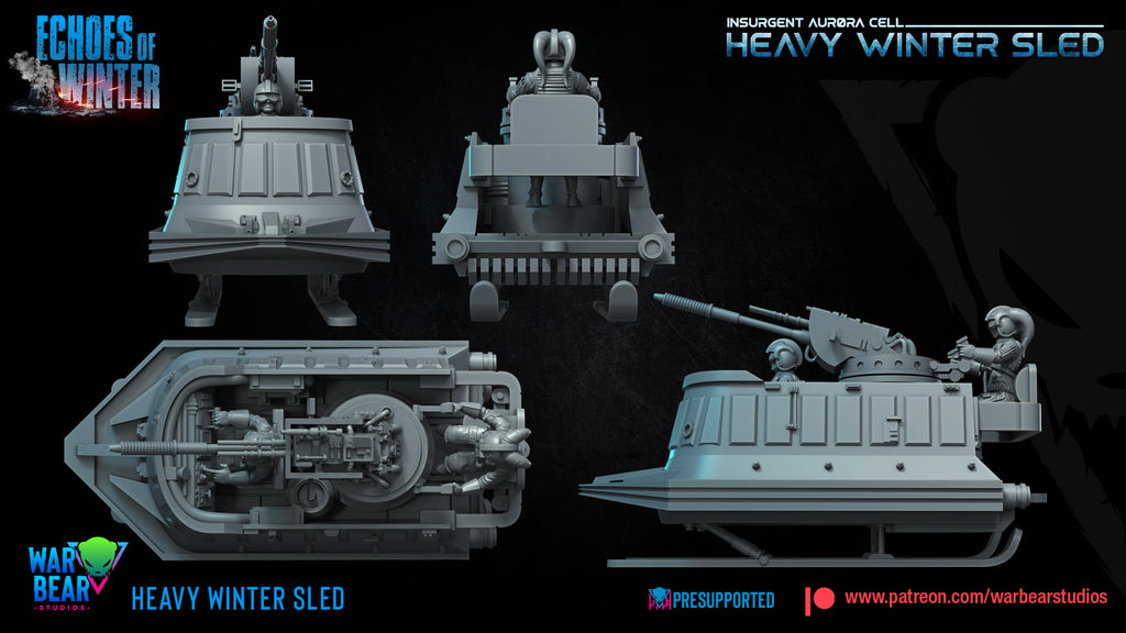 Schwerer Winter-Schlitten