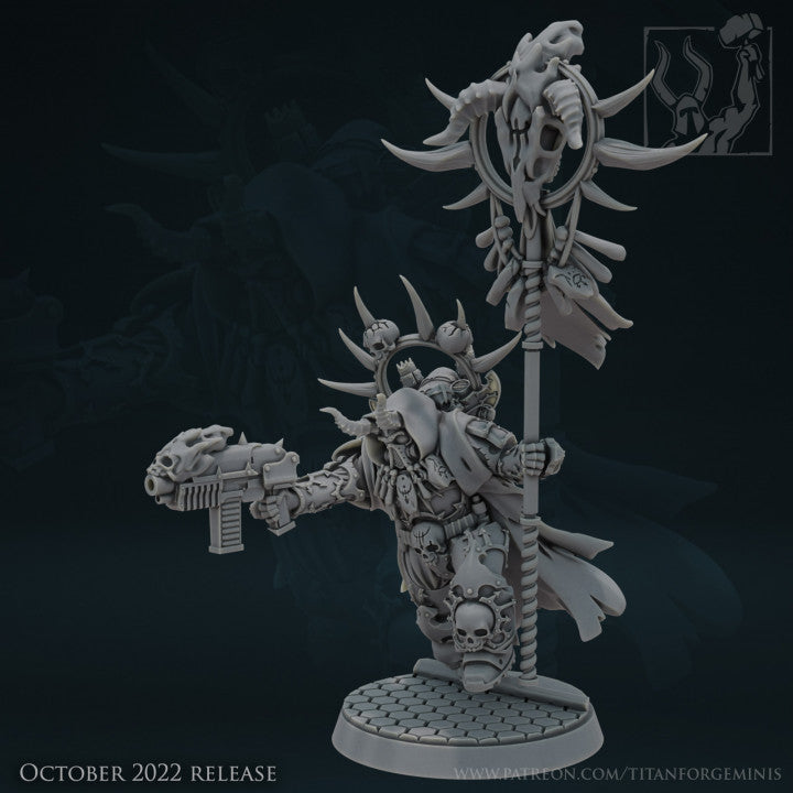 banniere space marines du chaos