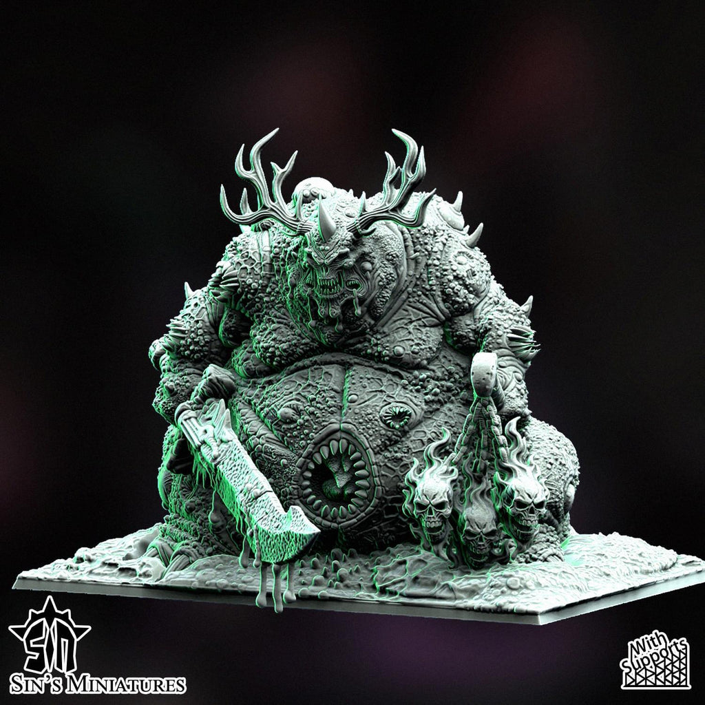 Exalted Greater Daemon of Plague height 12 cm