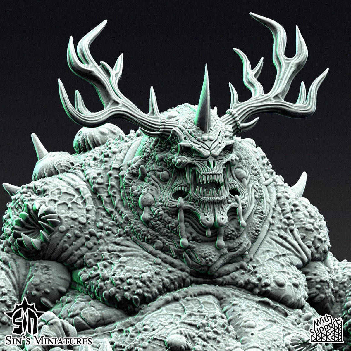 Exalted Greater Daemon of Plague height 12 cm